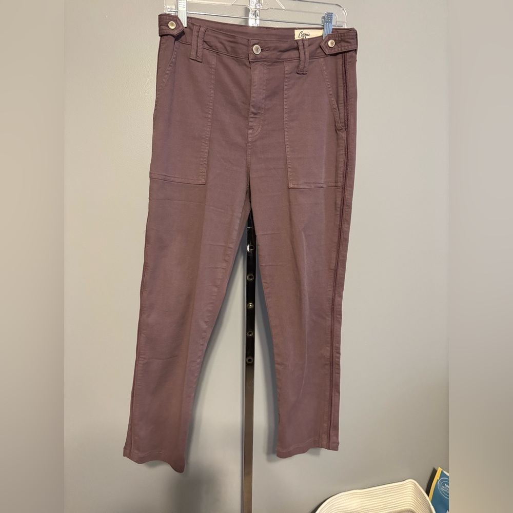 Cosmic‎ Blue Love purple pants size 29 straight leg flat front cargo style